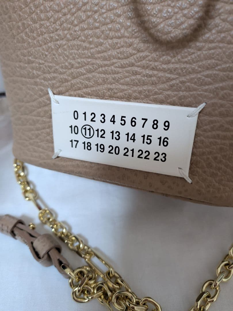【美品】 Maison Margiela 5AC バケットバッグ ブラウン
