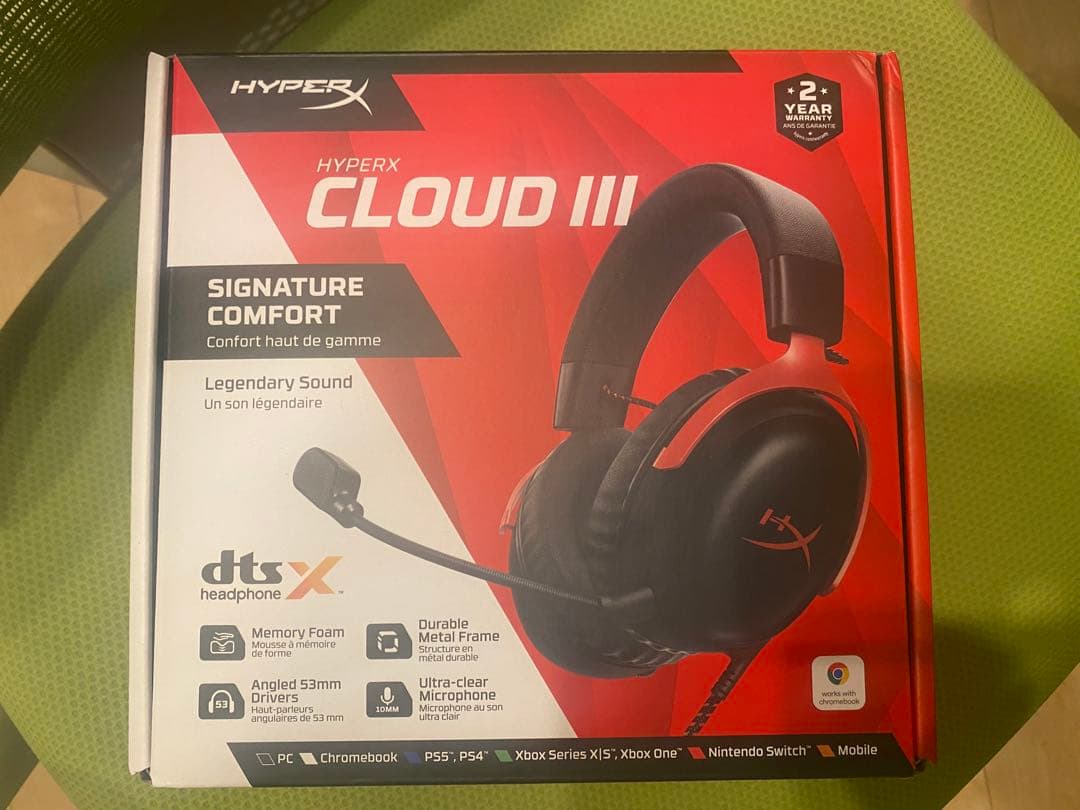 HyperX Cloud III ゲーミングヘッドセット有線 [美品]