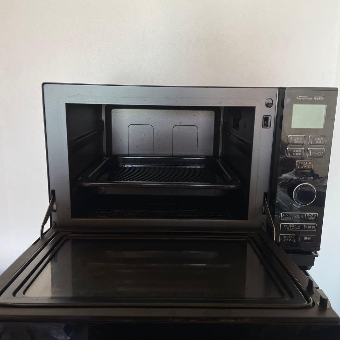 配送設置無料　冷蔵庫洗濯機オーブンセット　大容量　ブラック