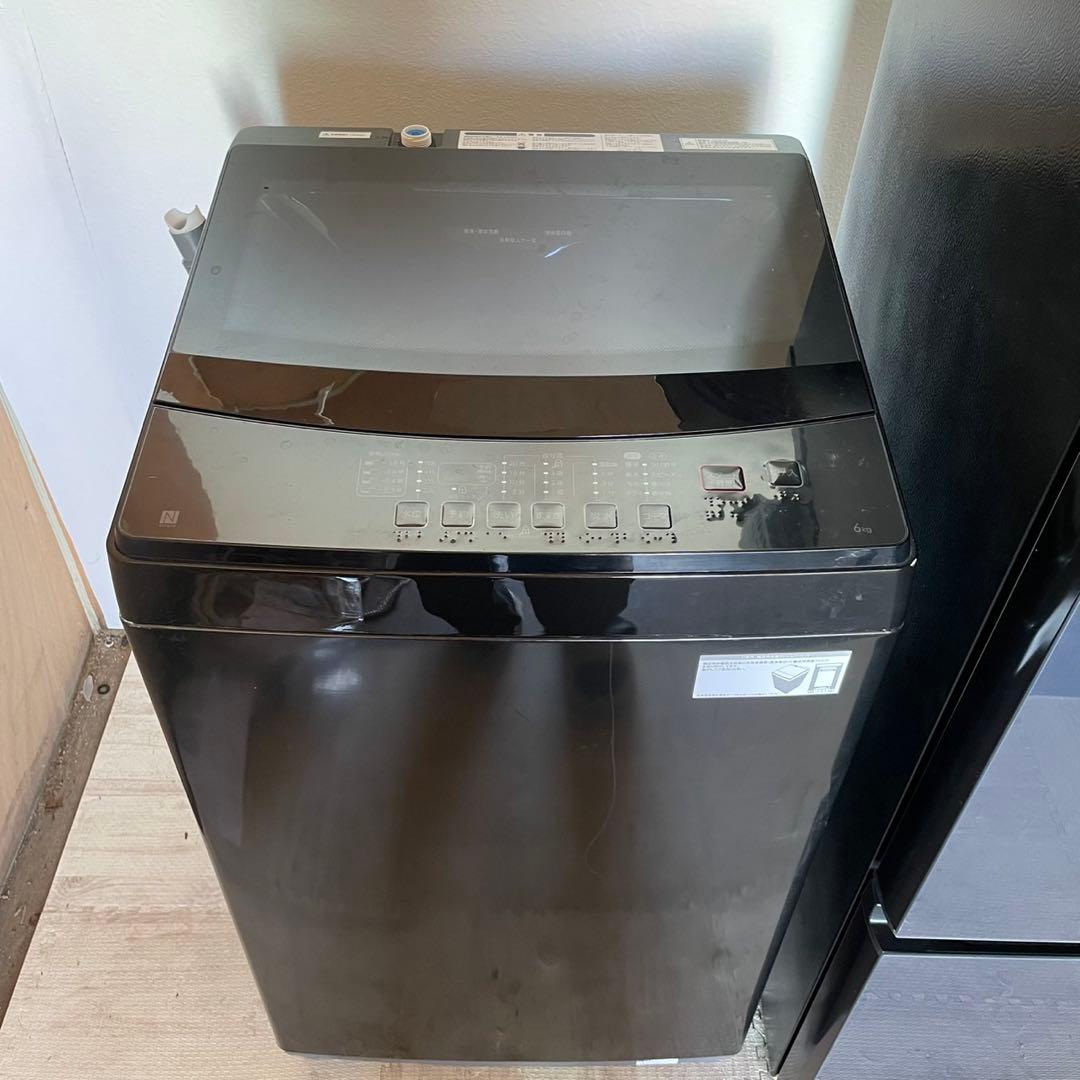 配送設置無料　冷蔵庫洗濯機オーブンセット　大容量　ブラック