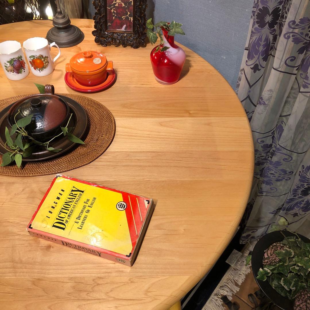 ￼sale 美品　アルダーソリッド　ラウンドテーブル　115 丸テーブル