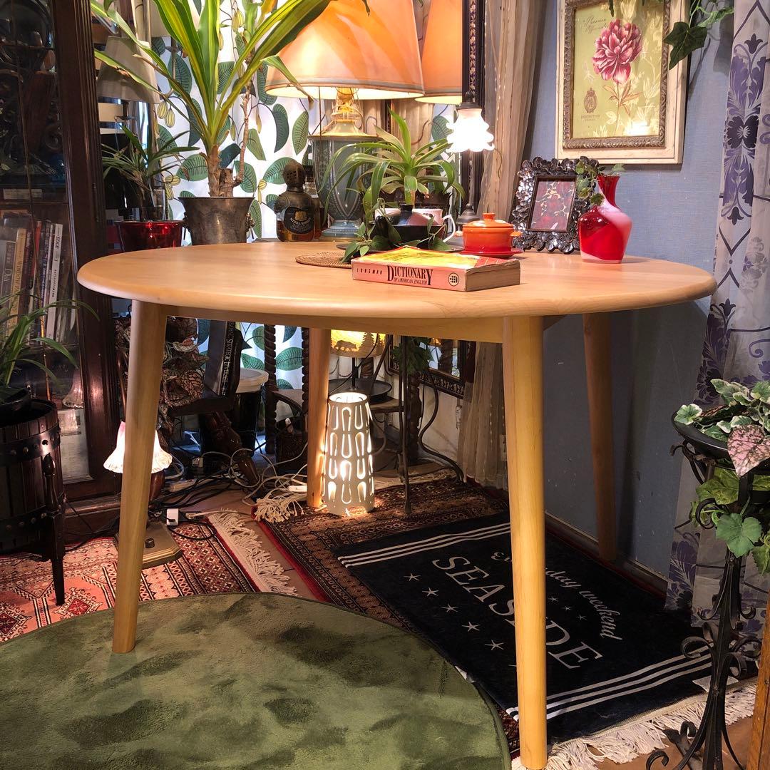 ￼sale 美品　アルダーソリッド　ラウンドテーブル　115 丸テーブル