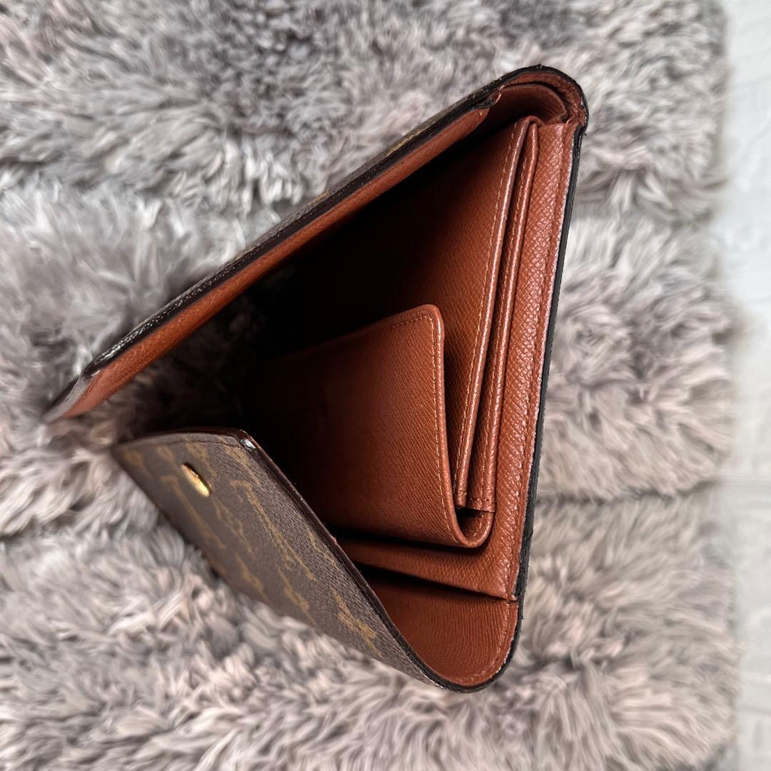 ルイヴィトン　ポルトトレゾール　エテュイパピエ　　モノグラム　折り財布