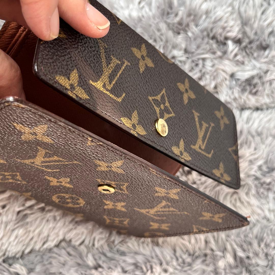 ルイヴィトン　ポルトトレゾール　エテュイパピエ　　モノグラム　折り財布