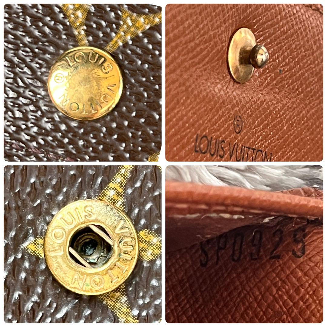 ルイヴィトン　ポルトトレゾール　エテュイパピエ　　モノグラム　折り財布