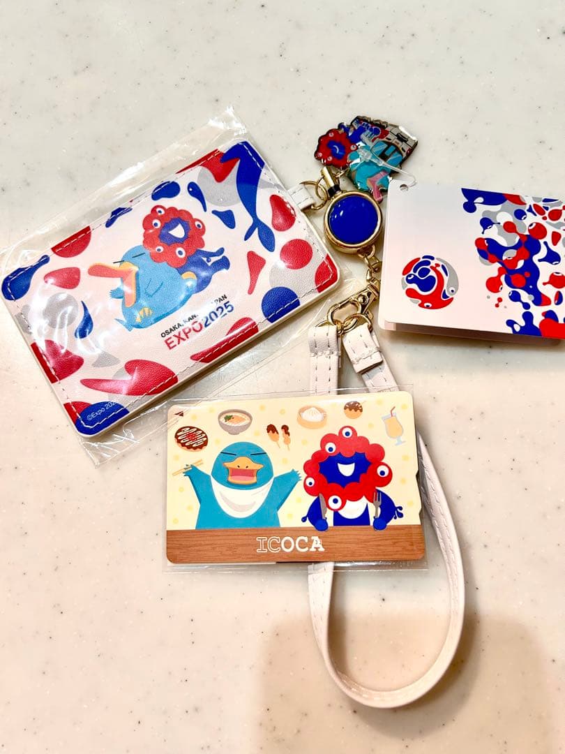 関西万博2025 ICOCAカード＆合皮パスケースセット