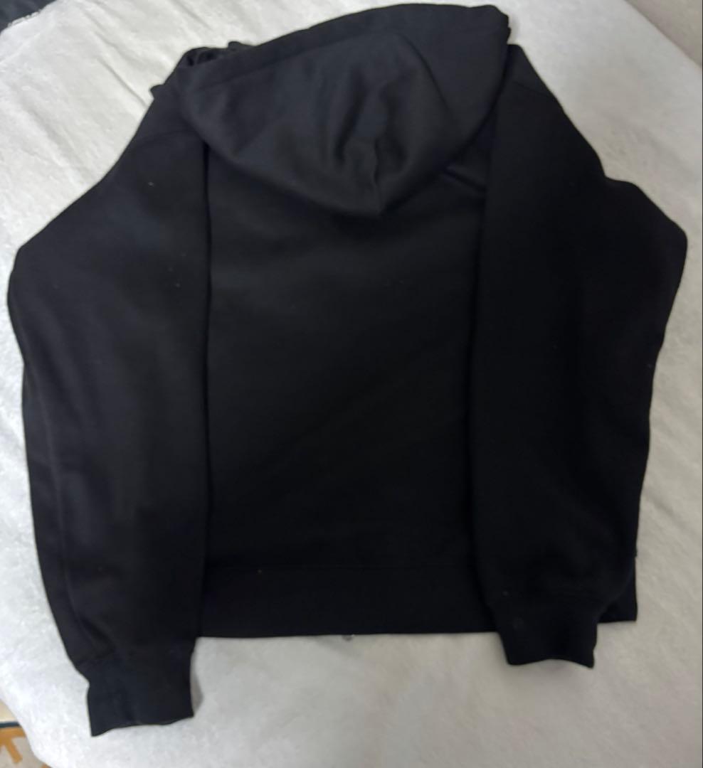 わんこ　Dime ブラック ジップアップパーカー M
