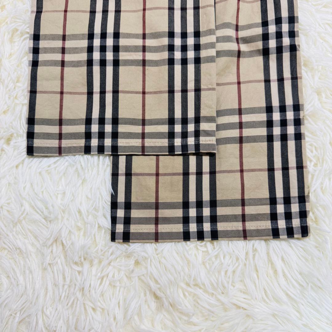【美品】バーバリー ブラック レーベル ノバチェック柄 パンツ コットン100%