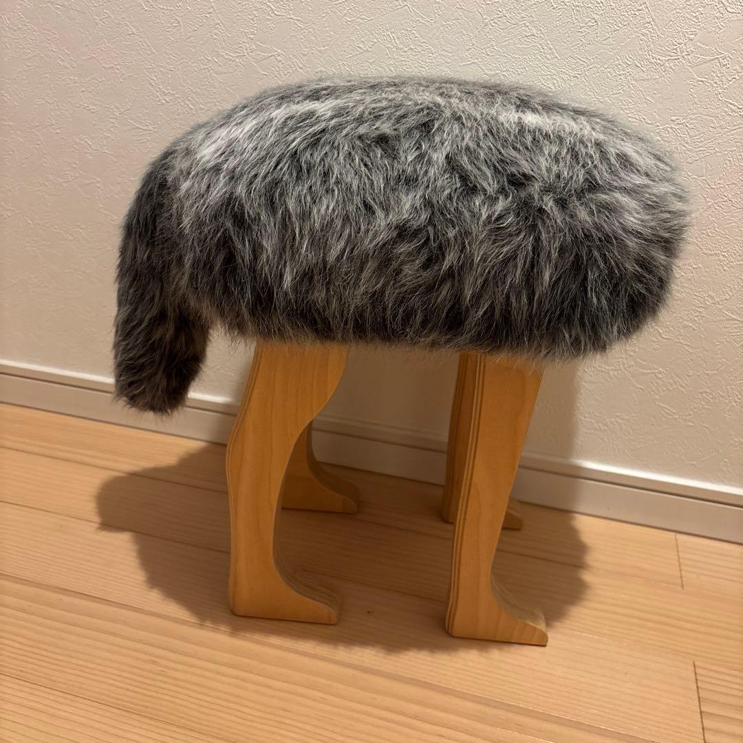 アニマルスツール匠工芸コヨーテブラウン Lサイズ