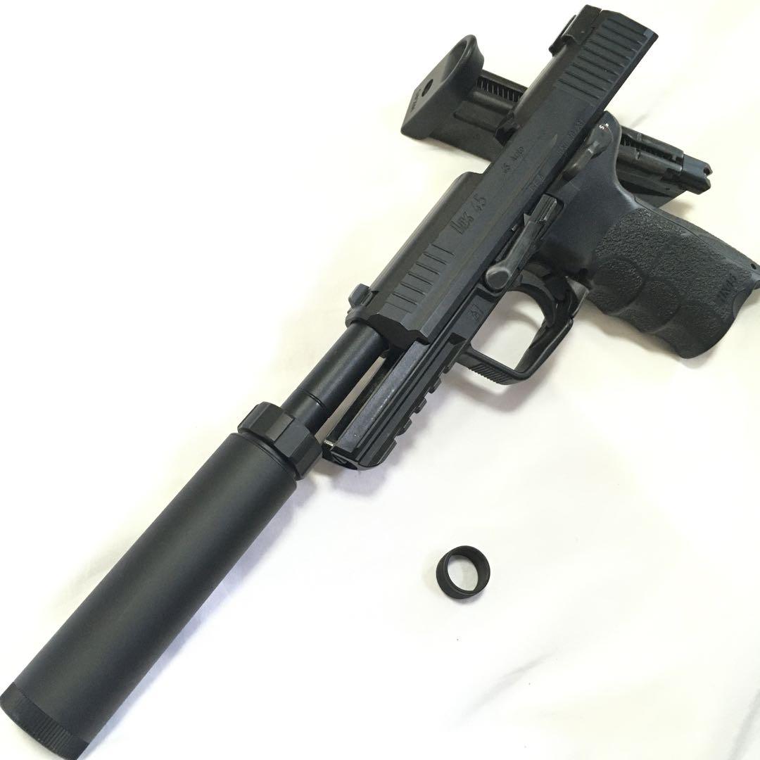 【超美品＆動作快調!!】 東京マルイ ガスガン HK45 サプレッサー セット!