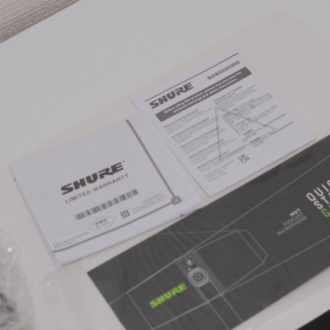 SHURE MV7 ポッドキャストマイクロホン ホワイト