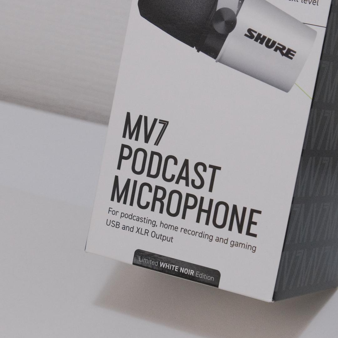 SHURE MV7 ポッドキャストマイクロホン ホワイト