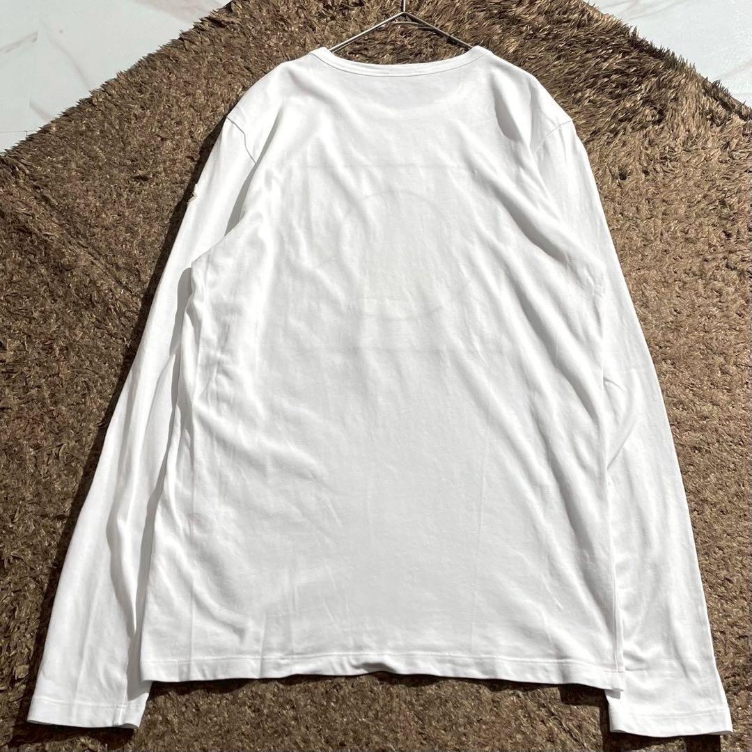 美品✨MONCLER ロンT ペイズリー柄ロゴ ワッペン T−SHIRT 長袖