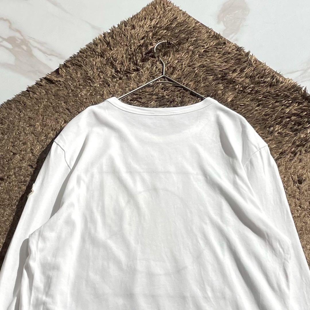 美品✨MONCLER ロンT ペイズリー柄ロゴ ワッペン T−SHIRT 長袖