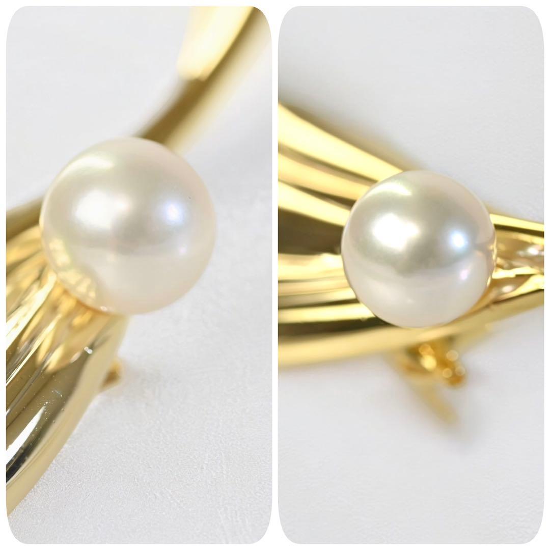 【未使用保管品】ミキモト　アコヤ　パール　本真珠　ブローチ　コサージュ　ゴールド