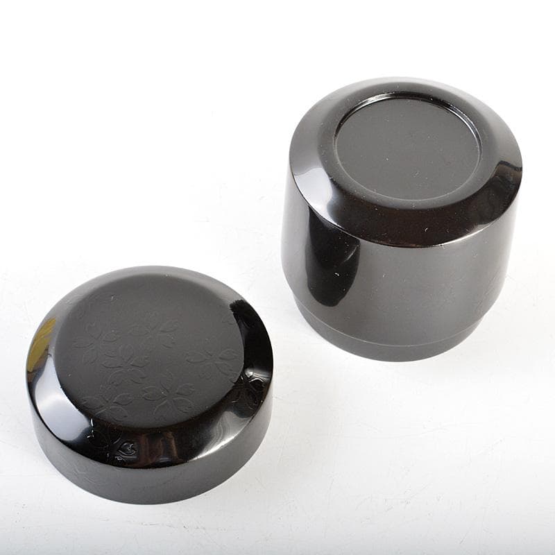 茶道具　加賀蒔絵　塗師　峯清作　花文棗　共箱　V　6182