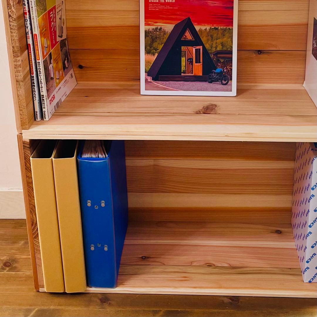 新品 りんご箱 A4 サイズ 4箱 / 収納 本棚 ラック シェルフ 棚 木製