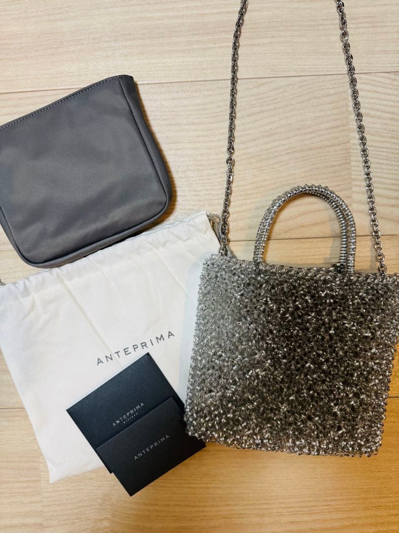 アンテプリマ ワイヤーバッグ スタンダード ミニアトゥーラ シルバー