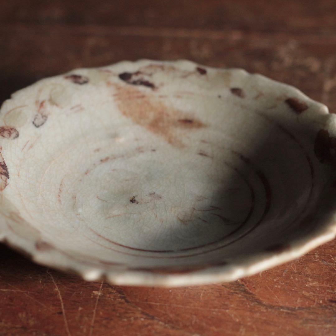 専用 鉄絵 輪花 平盃 小皿 スコタイ 16〜17世紀頃 古美術 古道具