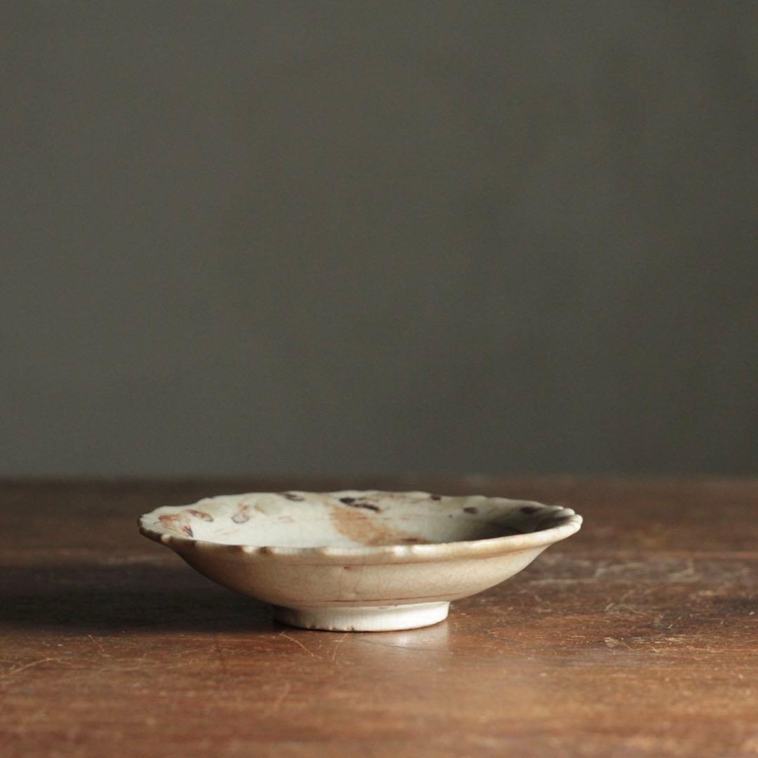 専用 鉄絵 輪花 平盃 小皿 スコタイ 16〜17世紀頃 古美術 古道具