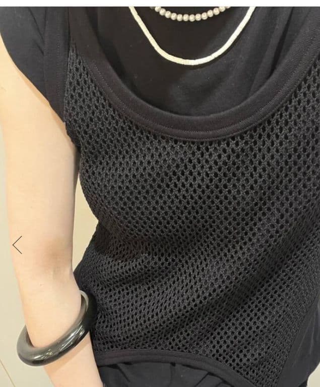 JANE SMITH　 MESH UP DOWN TANK TOP