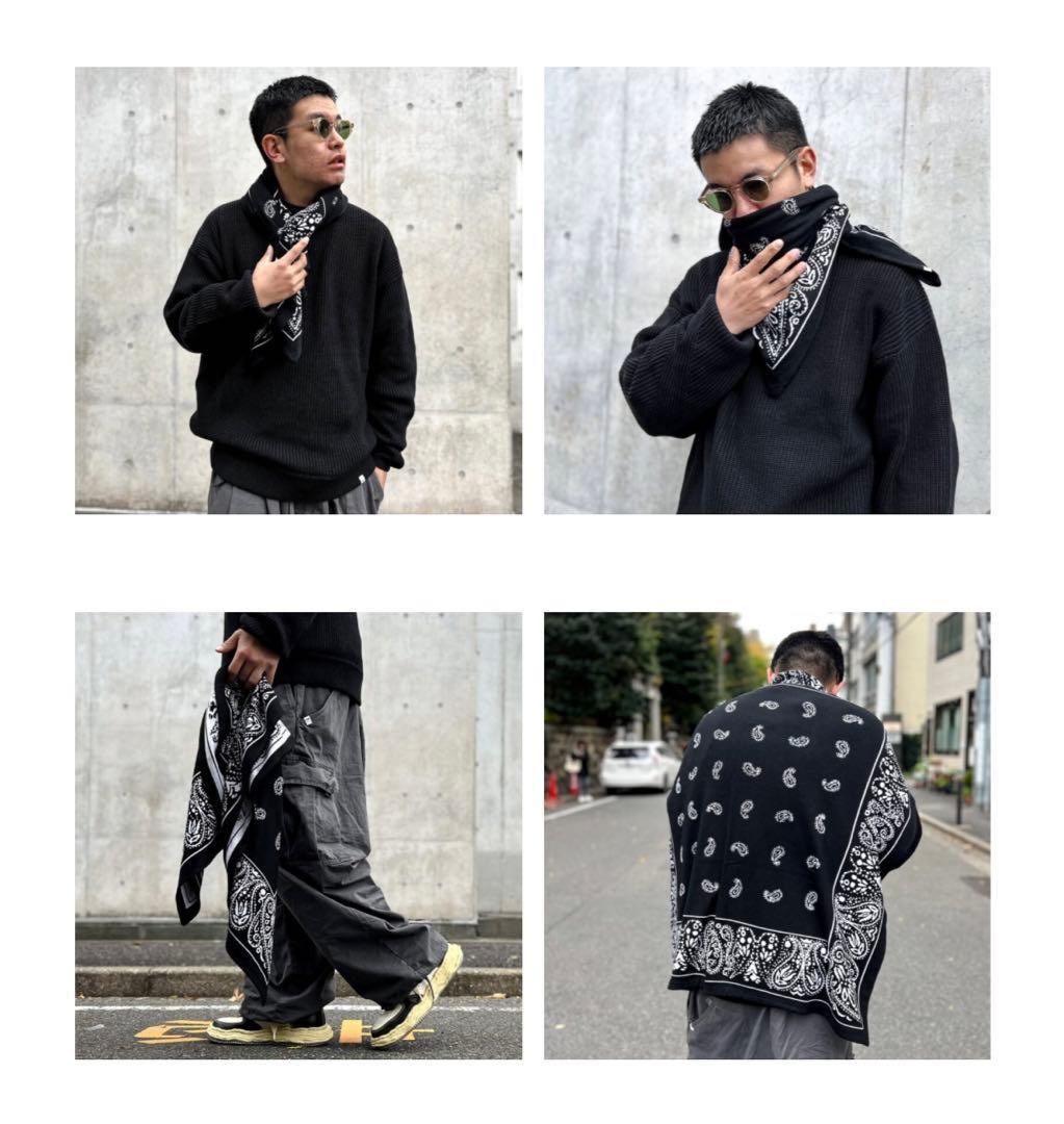 a*u様 23AW MAGIC STICK ペイズリーコージーニットバンダナスト