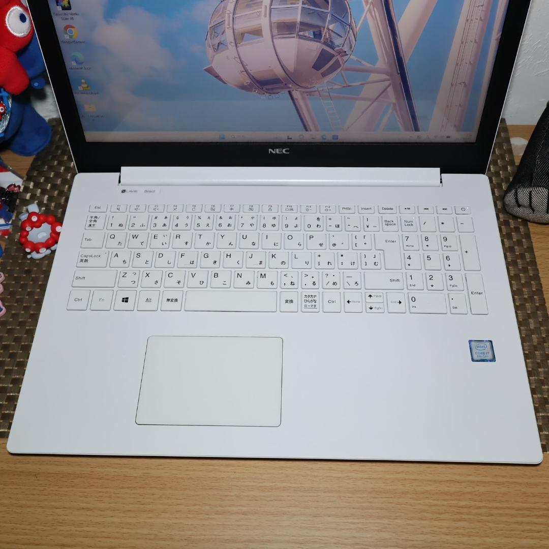 人気の白！Win11公式対応Corei7/メ12G/新品SSD/ブルーレイ/無線