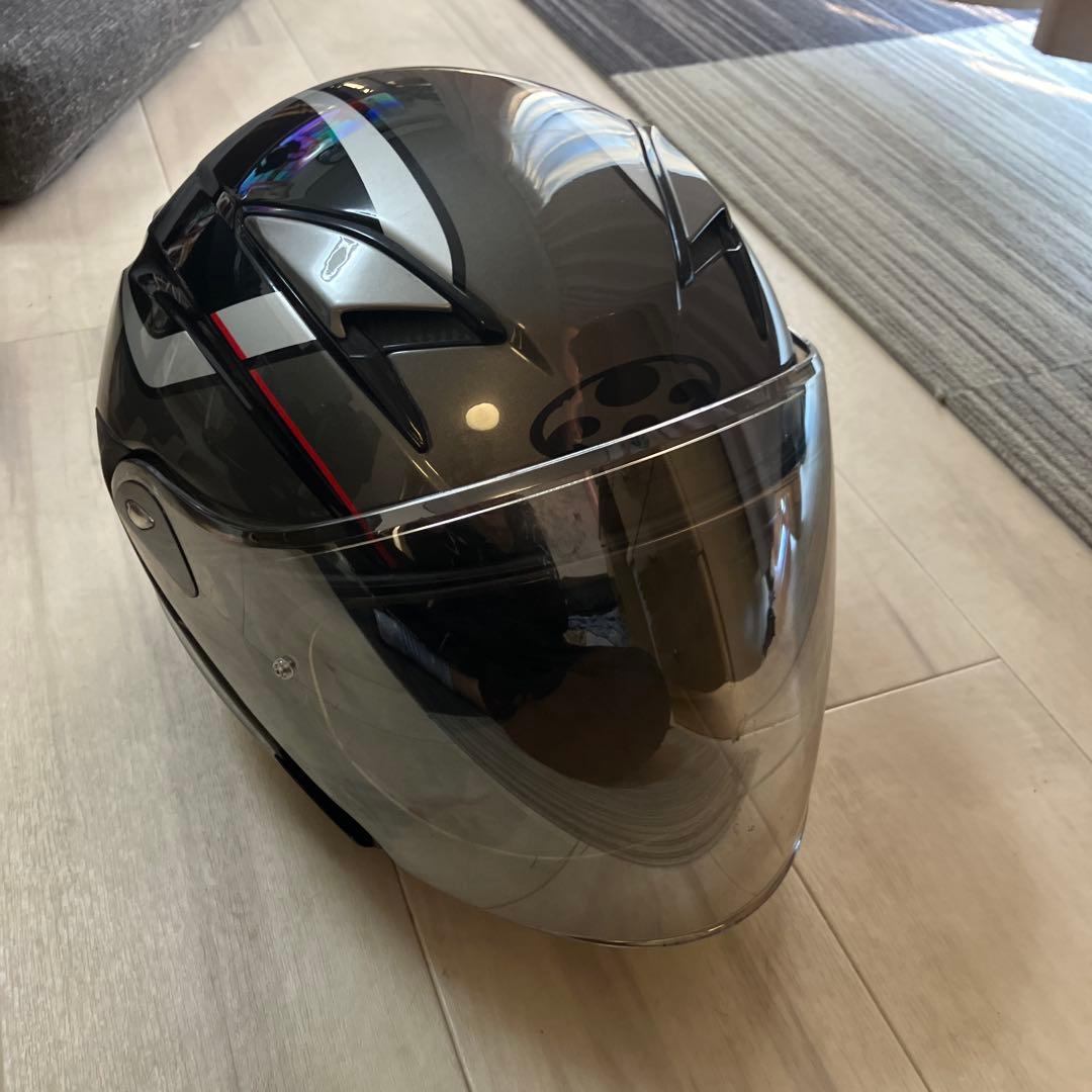 EXCEED フルフェイスヘルメット ブラック/シルバー　カブト　エクシード