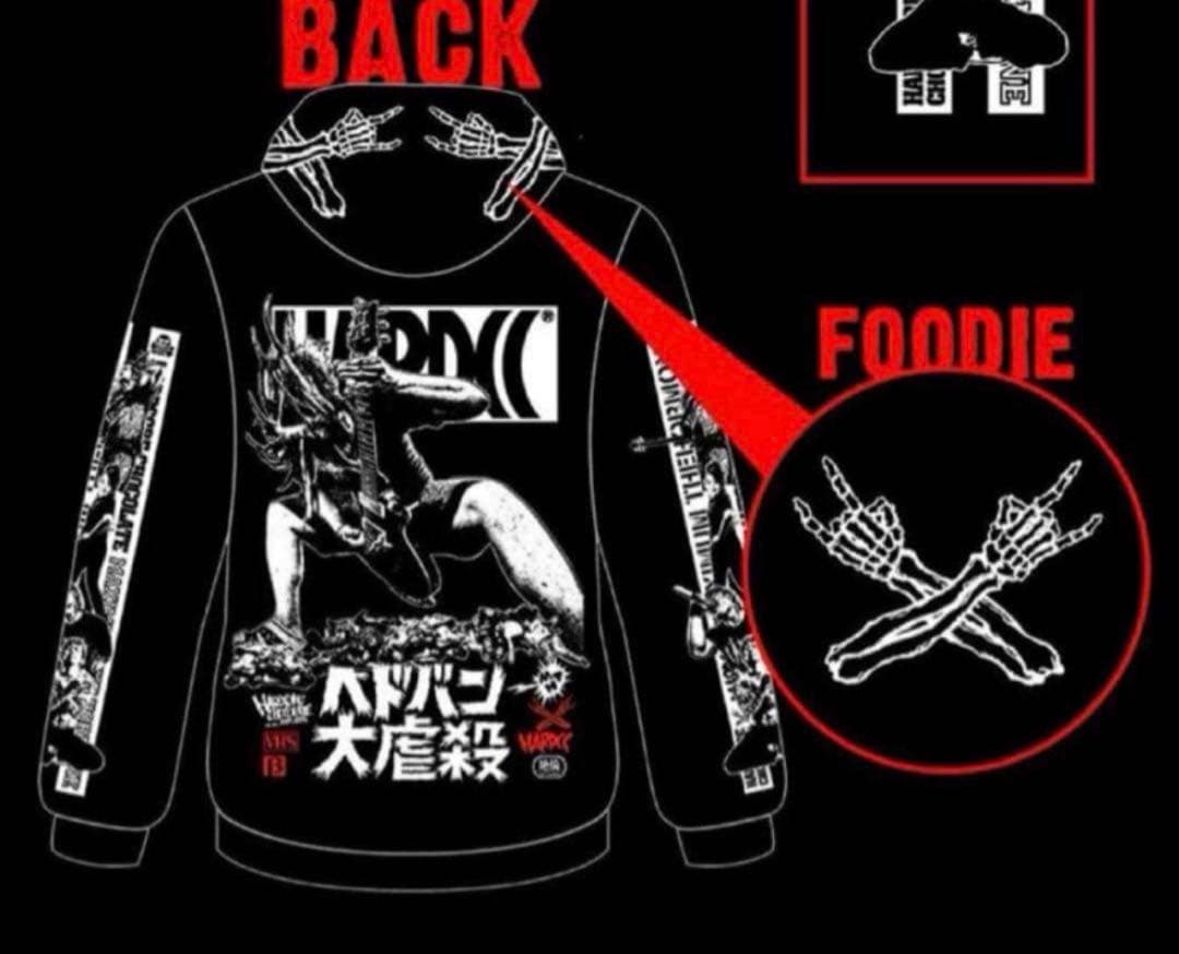 マキシマムザホルモン　ヘドバン大虐殺　パーカー　L