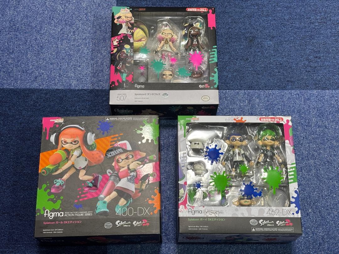 figma スプラトゥーン 全セット (テンタクルズ／ガールDX／ボーイDX)