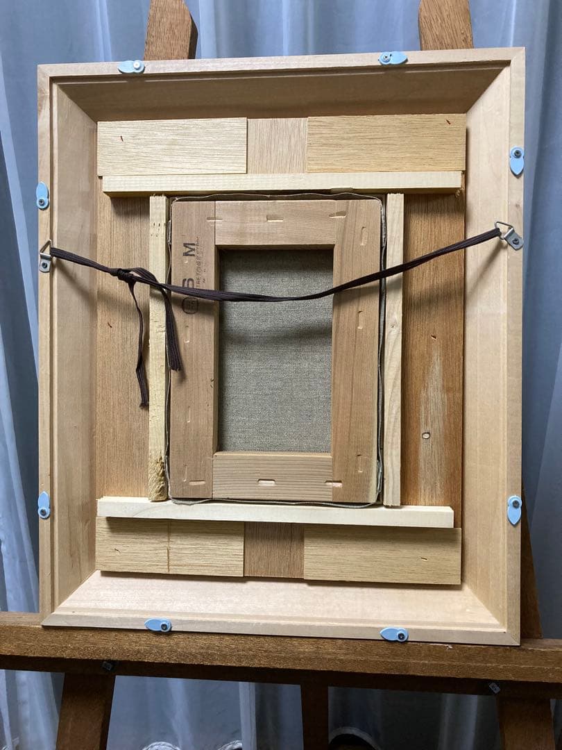 油彩　油絵　風景画　<桜木稔> 直筆サイン　裏書あり　箱あり　ＳＭ号