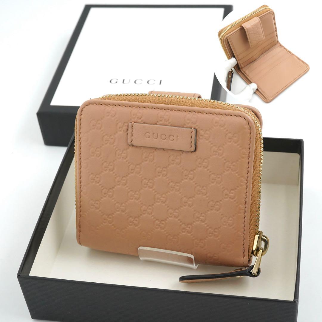 ✨未使用展示品　GUCCI ミニ財布　マイクロGG インターロッキング　ベージュ