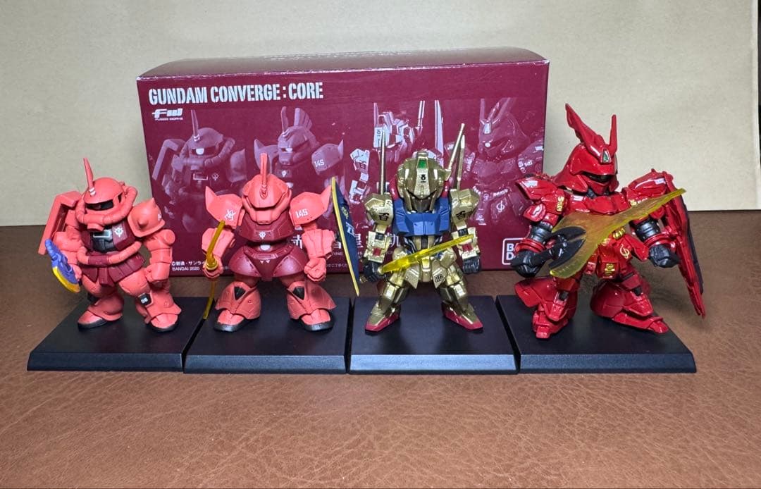 FW GUNDAM CONVERGE CORE 赤い彗星の軌跡4体セット