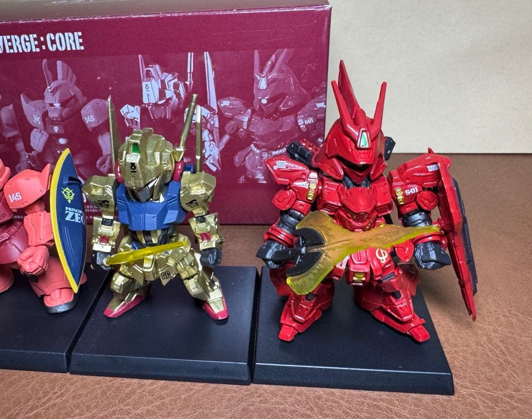 FW GUNDAM CONVERGE CORE 赤い彗星の軌跡4体セット