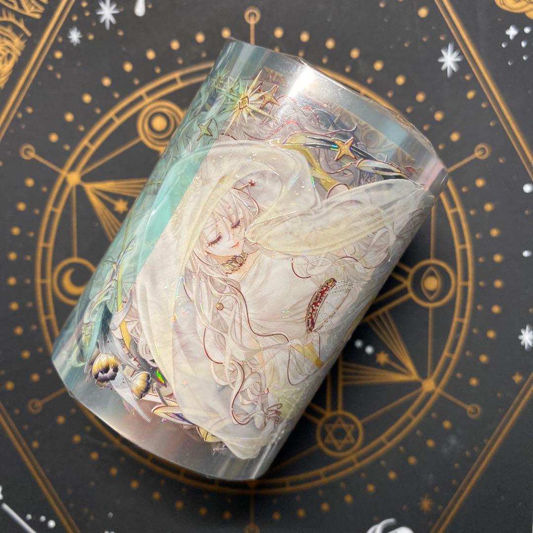 【I】海外　10m巻　貝殻光マスキングテープ　人物系/お花系/装飾系