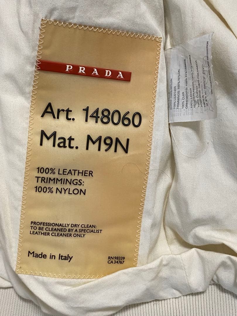 【超希少】 PRADA レザー MA1 ブルゾン