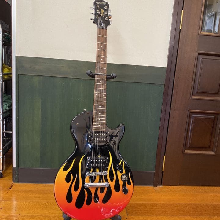 ラスト出品限定価格‼️超絶激シブ！！エピフォンレスポール　ファイヤーパターン！！