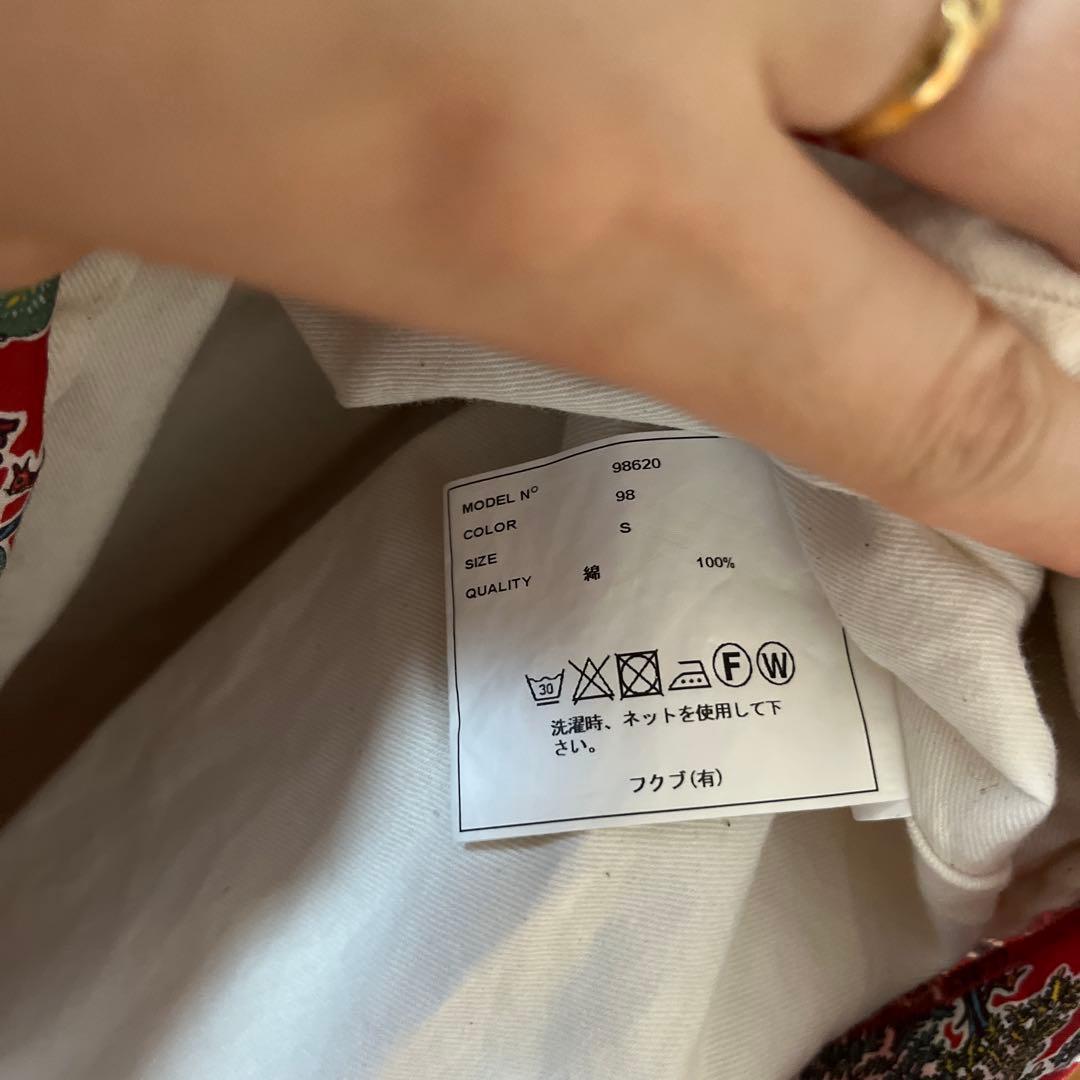 YAECA リバティプリント タックキュロットパンツ