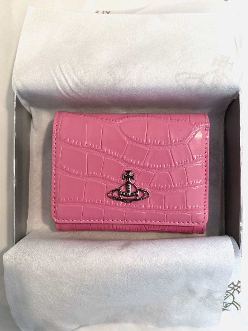 【新品未使用】Vivienne Westwood 三つ折り財布 ピンク 大人気