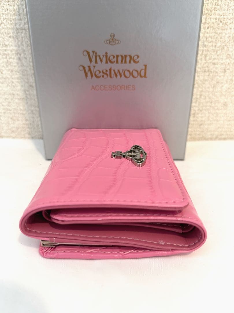【新品未使用】Vivienne Westwood 三つ折り財布 ピンク 大人気
