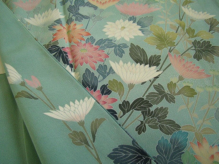 美品 ロング寸 作家物 本加工染 附下げ・訪問着 正絹 未使用 ＨH2191