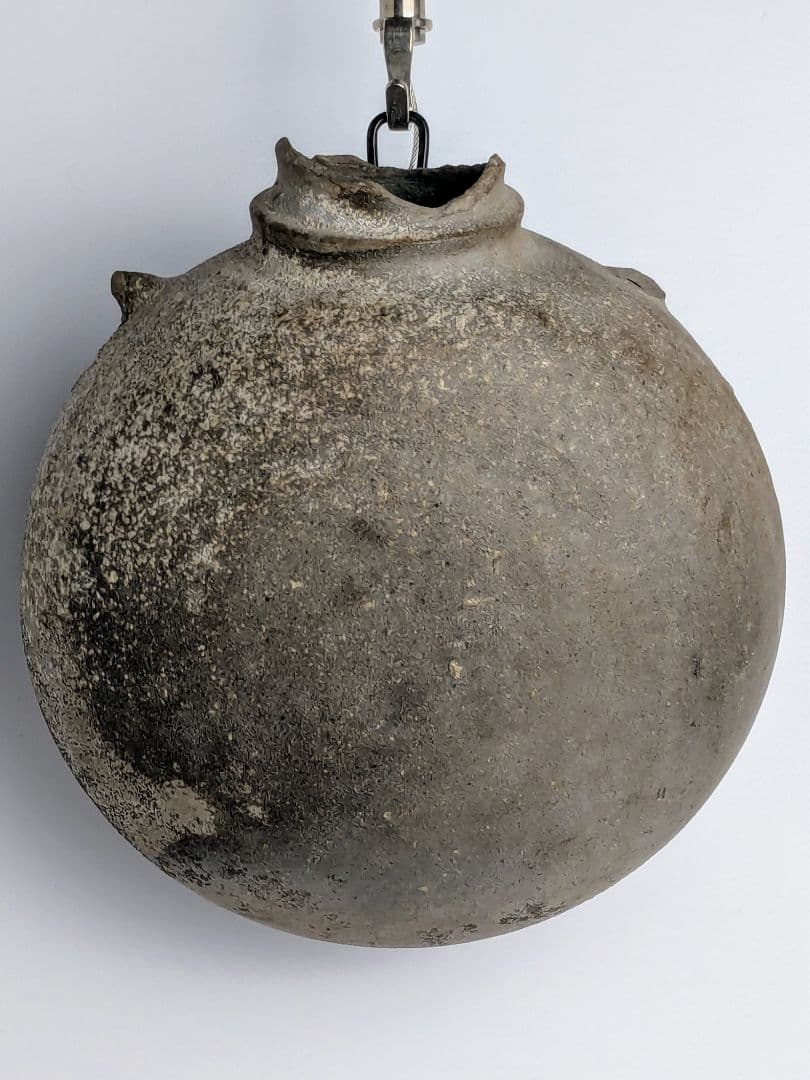 須恵器　扁壺（提瓶）　6〜7世紀　　掛け花入　花器　土器　古代美術　古陶磁