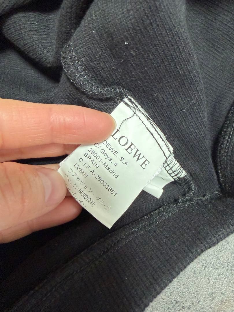 LOEWEロエベ ベアトップ タンクトップ ハーフトップ 黒