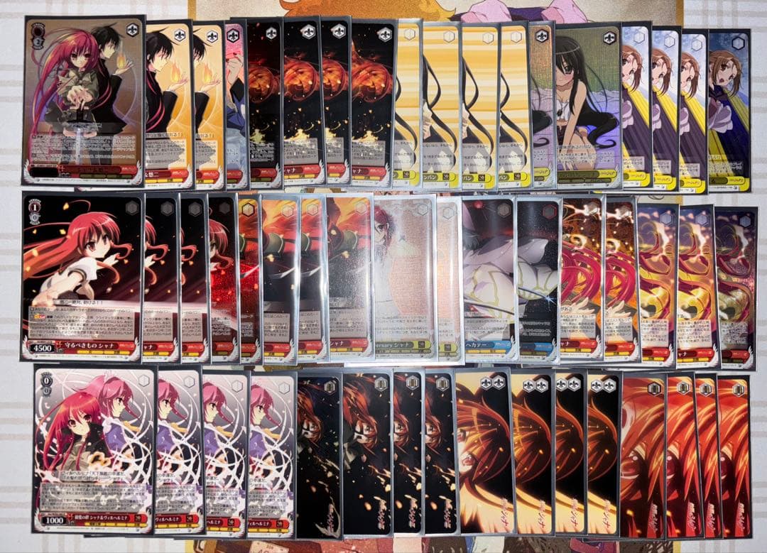 ヴァイスシュヴァルツ　灼眼のシャナ　デッキ　パーツ付き