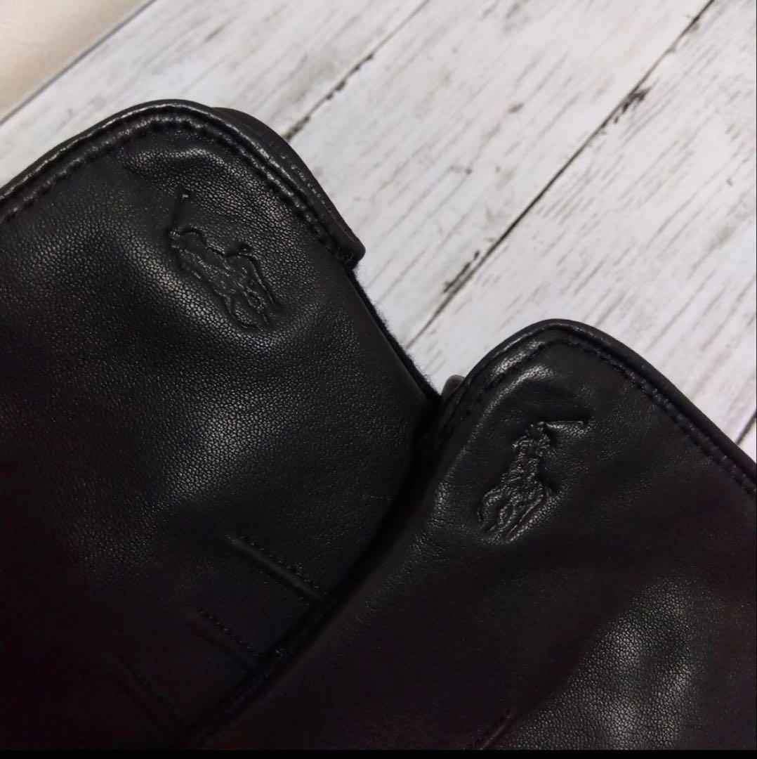 未使用品 箱付き Polo by Ralph Lauren レザーグローブ 手袋