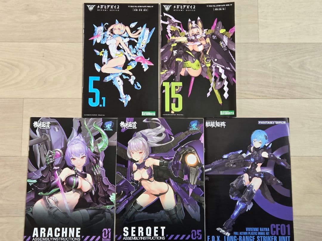 美少女プラモデル 組み立て済 5体