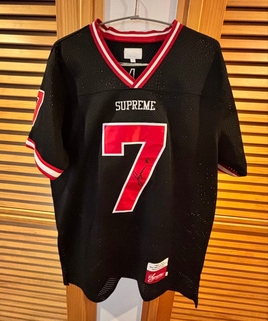 値下げSUPREME ゲームシャツ HAIL MARY サイズＬ ブラック