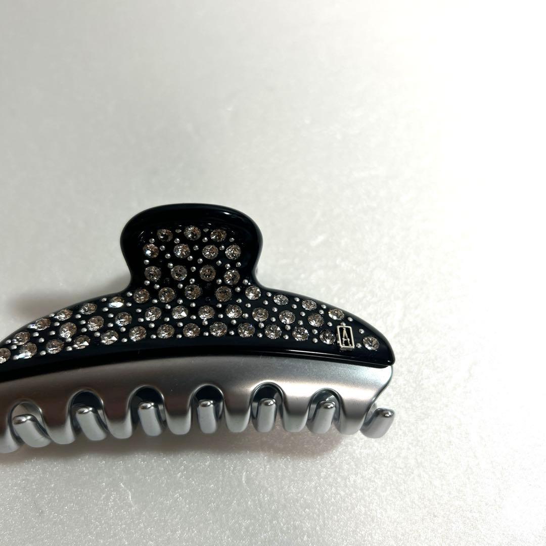 美品 アレクサンドルドゥパリ ヘアクリップ M スワロフスキー シルバー