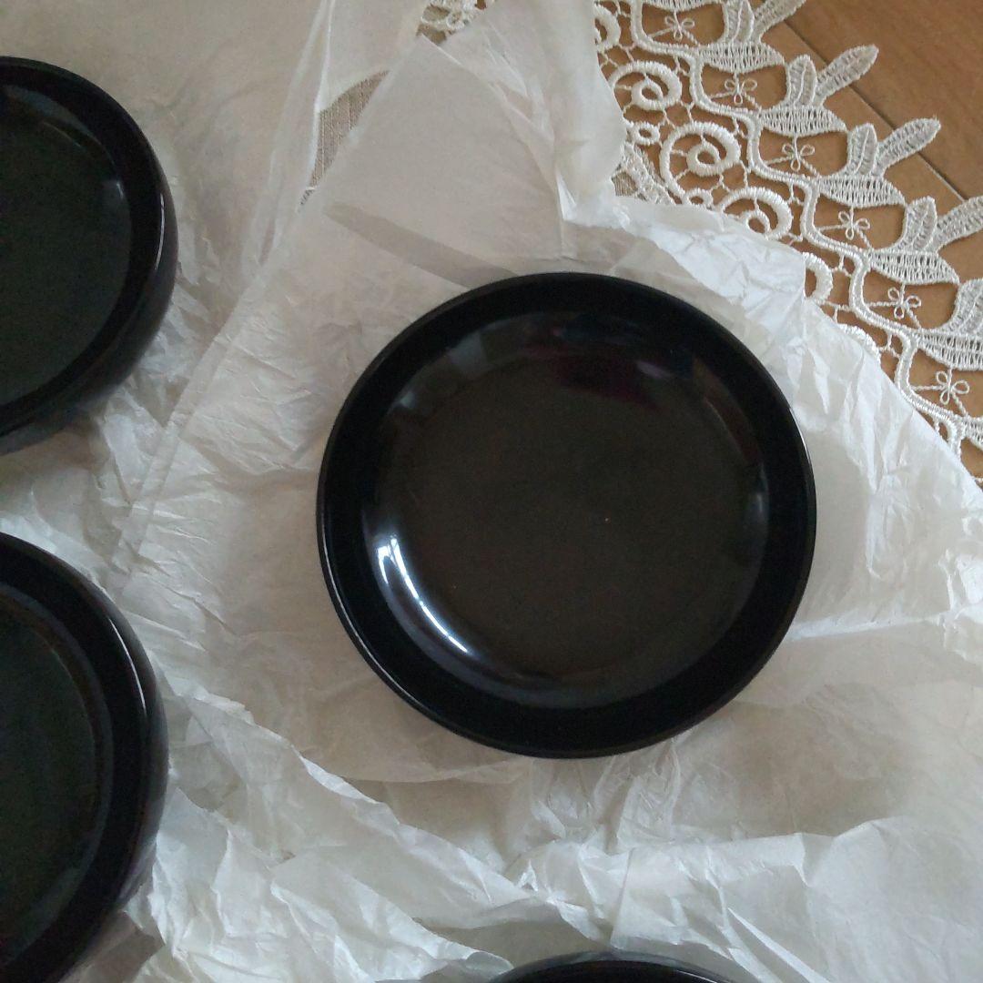 浄法寺塗　うるみ工芸　漆器 黒色椀 ５個セット 蓋付き　伝統工芸　新品未使用