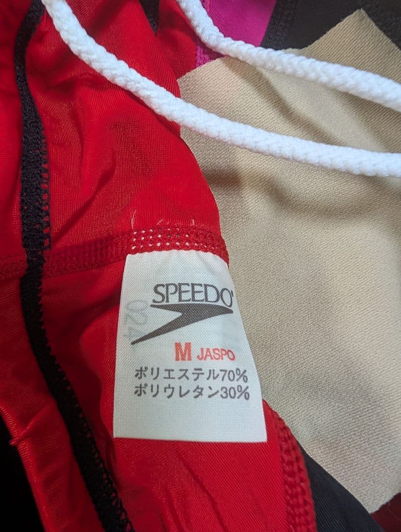 speedo 競泳水着（競パン） Mサイズ 黒/赤/ピンク